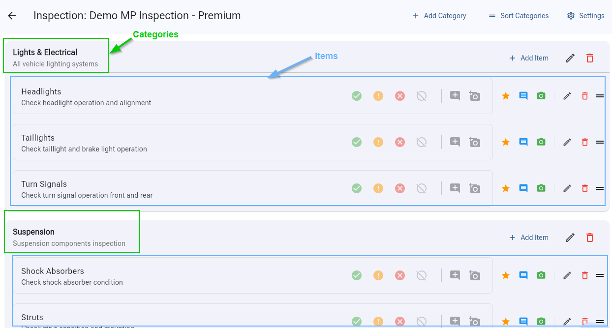 InspectionCategoriesAndItems