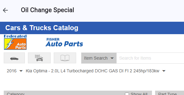 Parts Catalog
